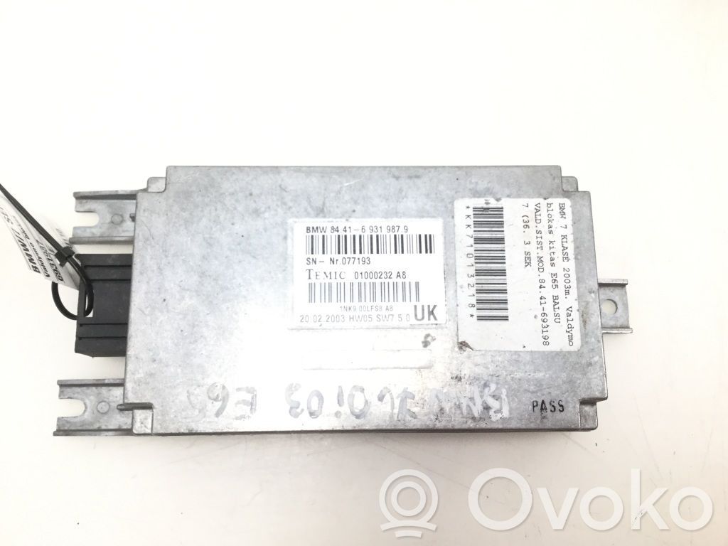 BMW 7 E65 E66 Other control units/modules 
