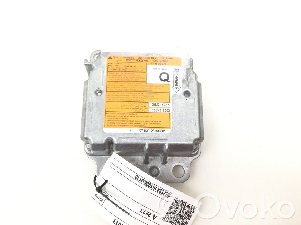 Nissan Juke I F15 Unitate/modul de comandă airbaguri 