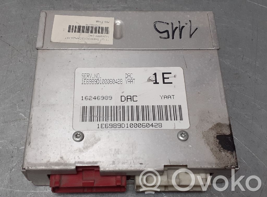 Unidad de control/módulo del motor   16246989