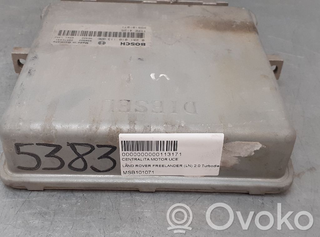 Unitate/modul de control motor   MSB101071