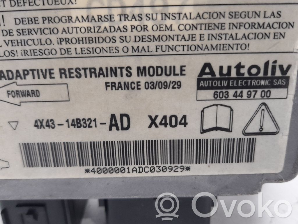Unitate/modul de comandă airbaguri   4X4314B321AD