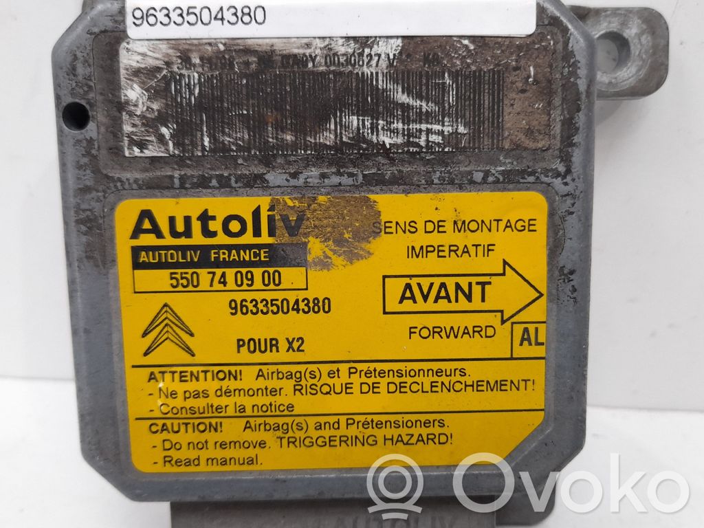 Centralina/modulo airbag   9633504380