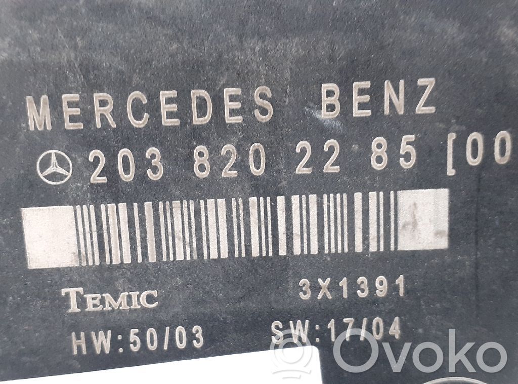 Mercedes-Benz C W203 Centralina/modulo chiusura centralizzata portiere