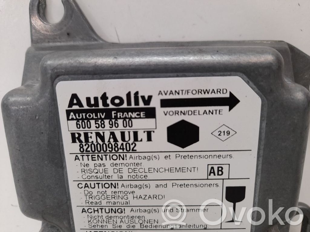 Renault Kangoo I Unitate/modul de comandă airbaguri 