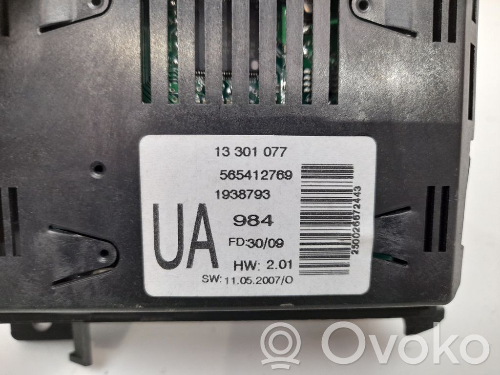 Opel Zafira B Monitor/display/piccolo schermo 