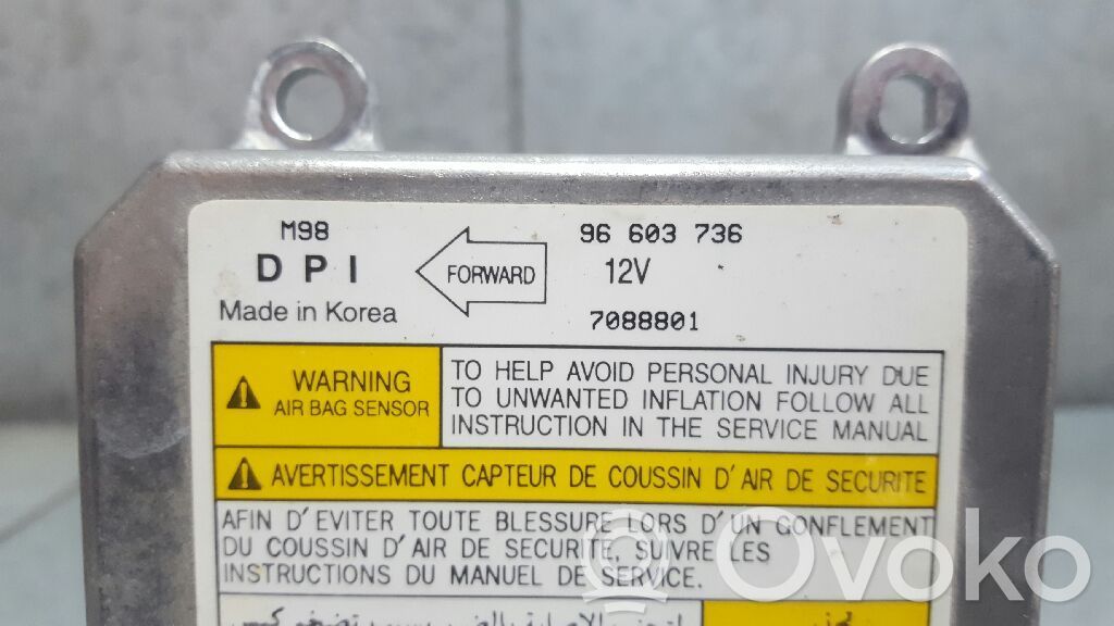 Airbag control unit/module   96603736
