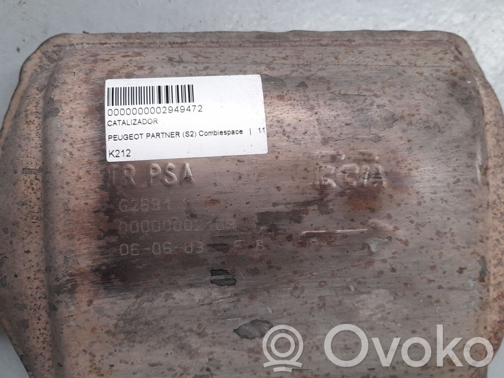 Peugeot Partner Catalyst/FAP/DPF particulate filter 