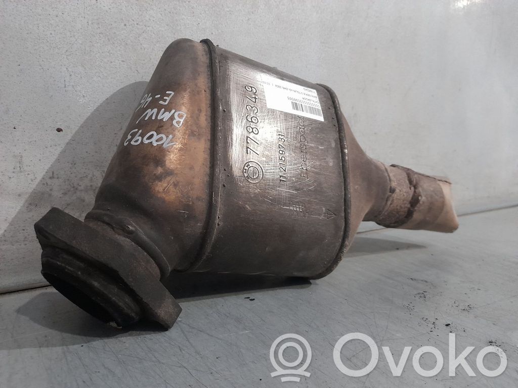 BMW 3 E46 Katalizatorius/ FAP/DPF kietųjų dalelių filtras 
