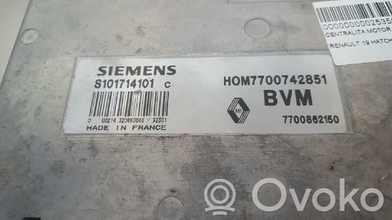 Renault 19 Engine control unit/module 