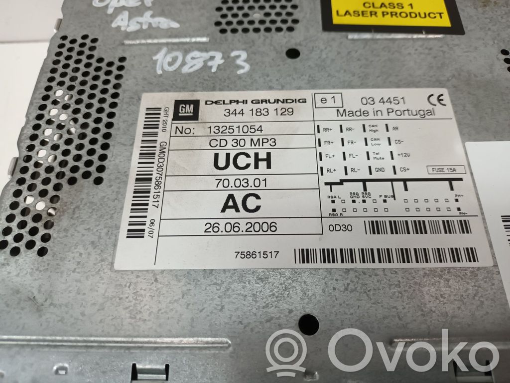 Opel Astra H Unità principale autoradio/CD/DVD/GPS 