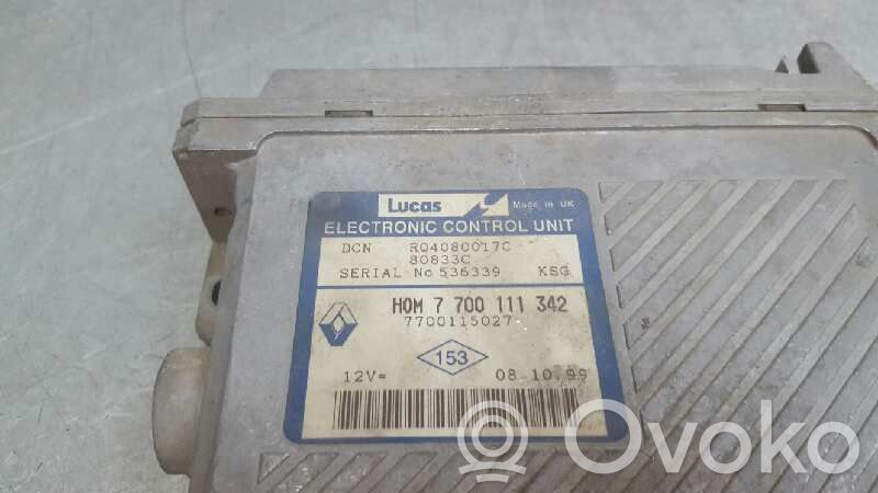 Unidad de control/módulo del motor   7700111342