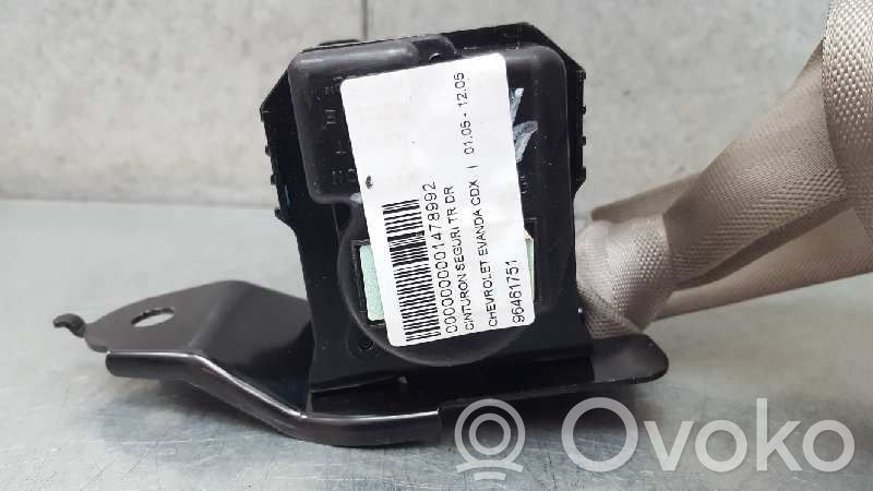 Chevrolet Evanda Cinturón trasero 
