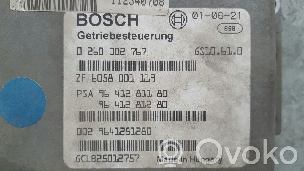 Getriebesteuergerät TCU   9641281180