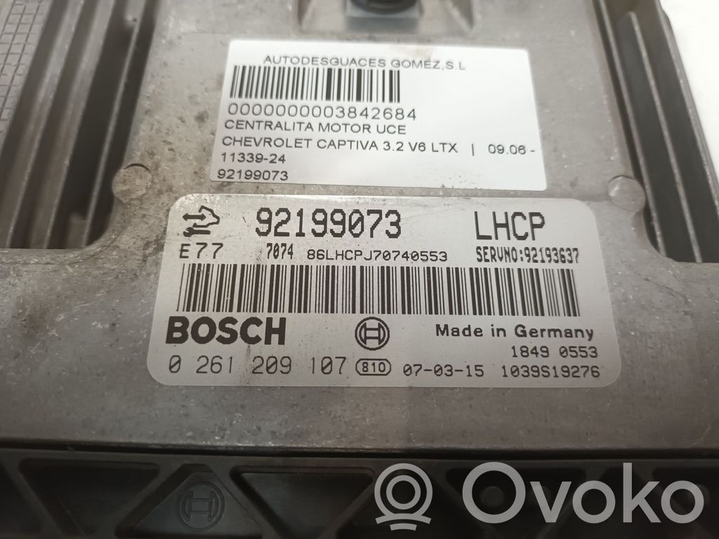 Engine control unit/module   92199073