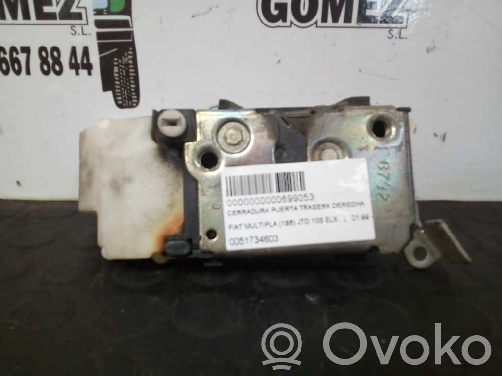Cerradura de puerta trasera   0051734603