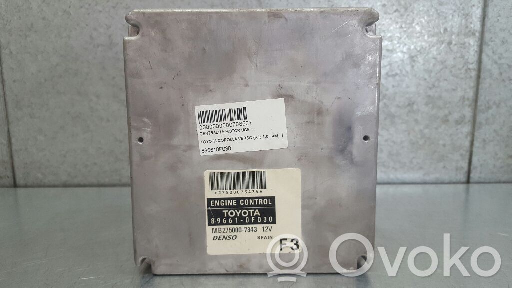 Toyota Corolla Verso AR10 Unitate/modul de control motor 