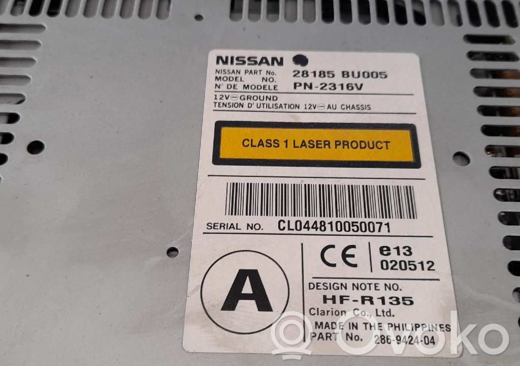 Nissan Almera Tino Unità principale autoradio/CD/DVD/GPS