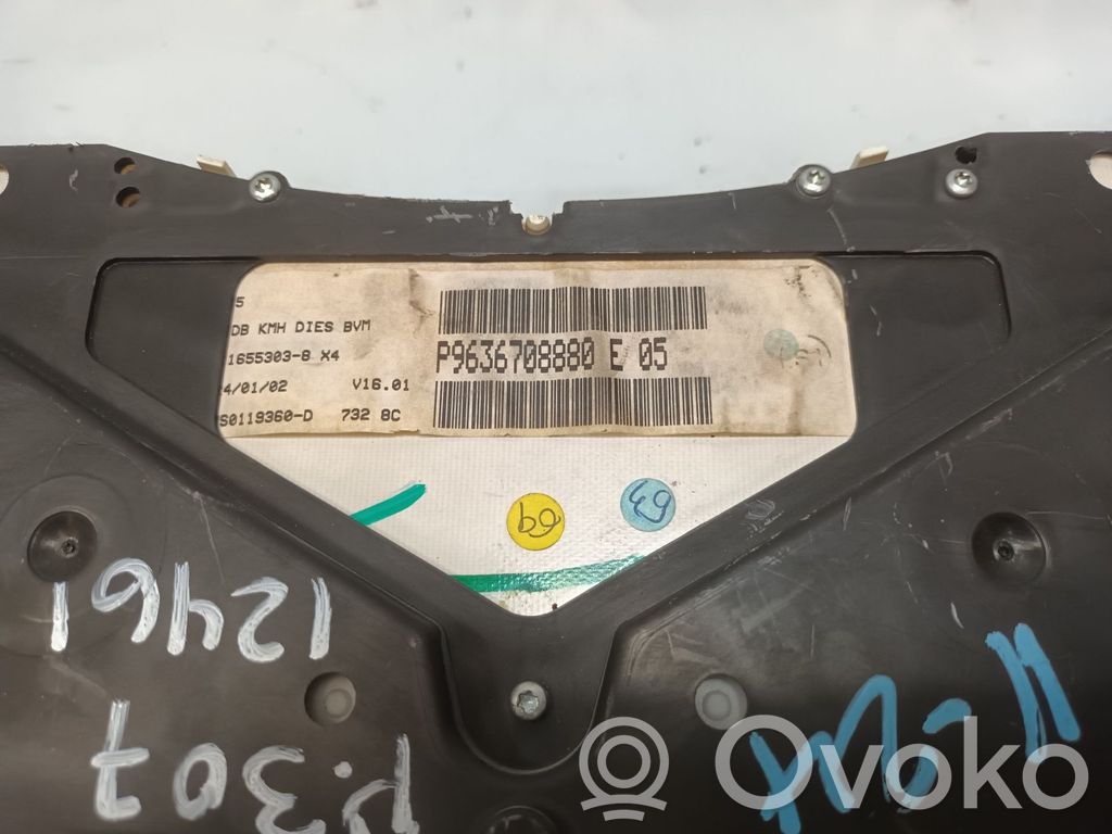 Peugeot 307 Tachimetro (quadro strumenti)