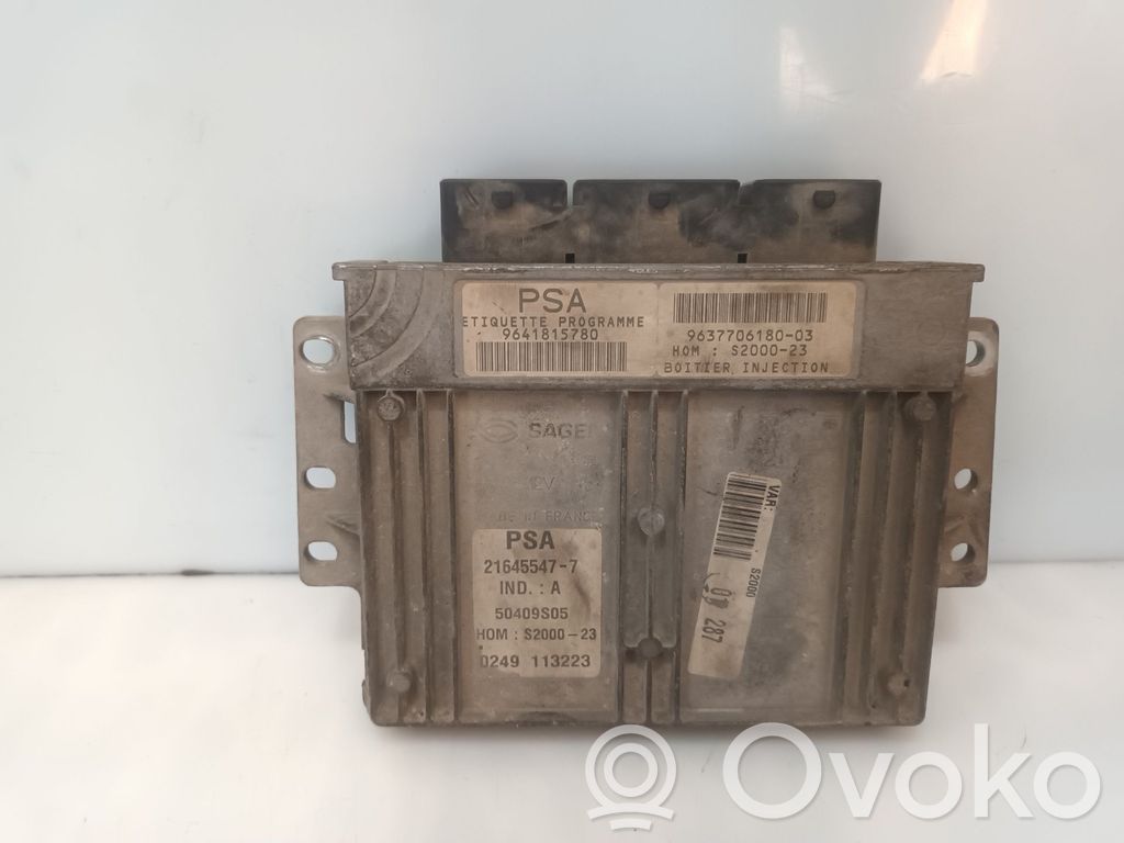 Peugeot 206 Unitate/modul de control motor