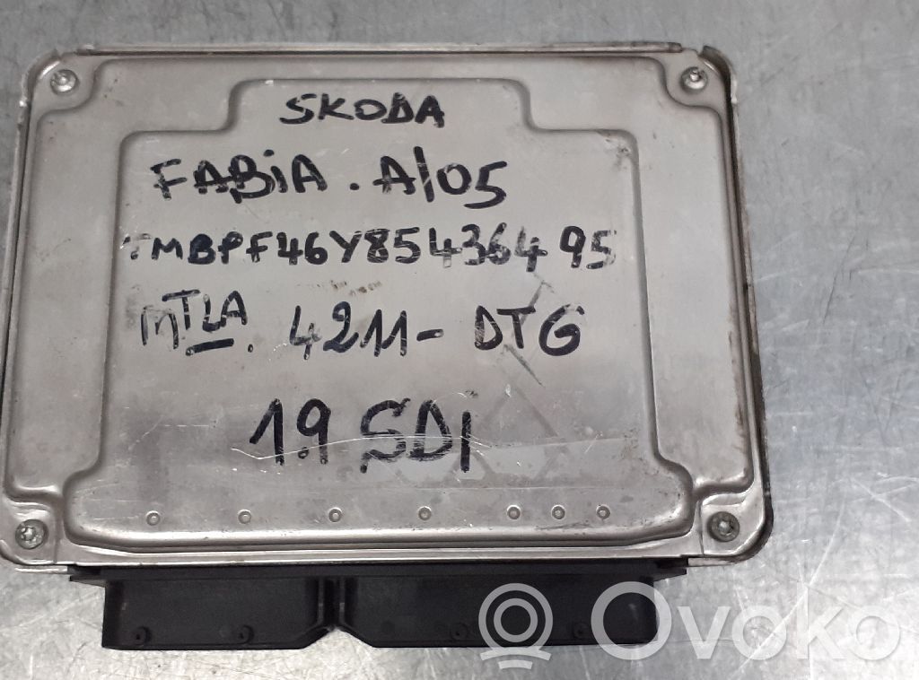 Skoda Fabia Mk1 (6Y) Sterownik / Moduł ECU 