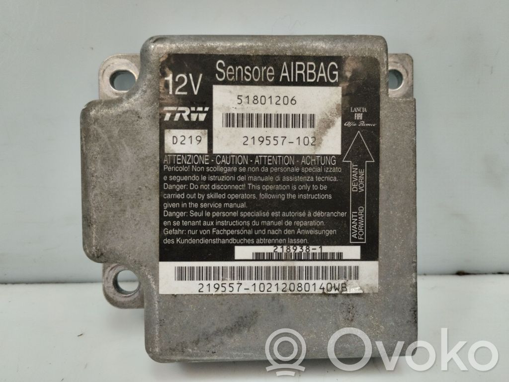 Lancia Musa Unidad de control/módulo del Airbag 