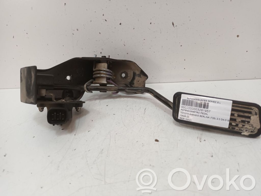 Toyota Avensis T250 Sensore posizionamento del pedale dell’acceleratore