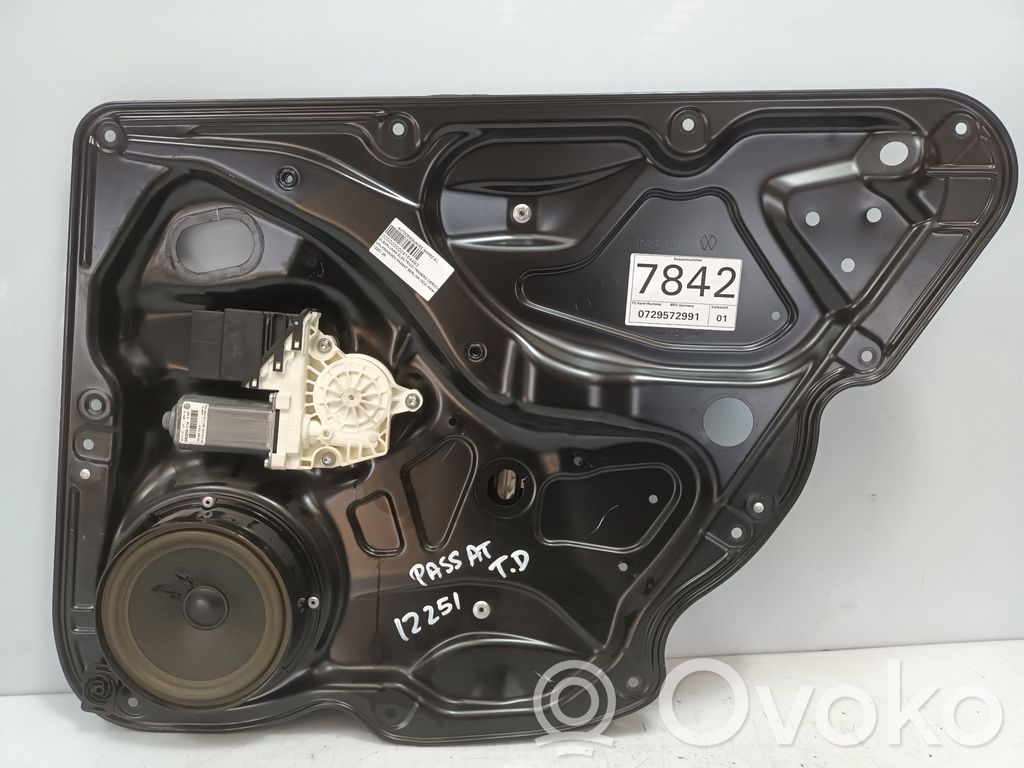 Volkswagen PASSAT B6 Mécanisme lève-vitre de porte arrière avec moteur 