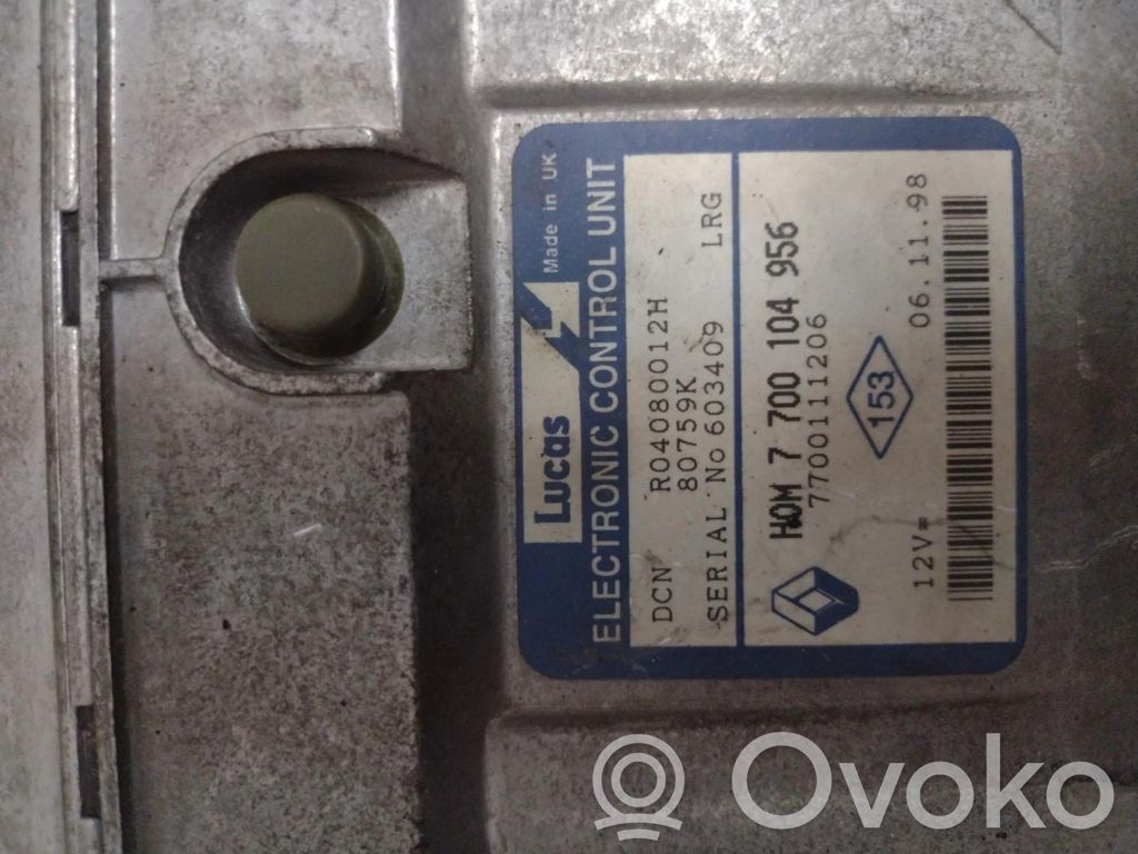 Centralina/modulo motore ECU   7700104956