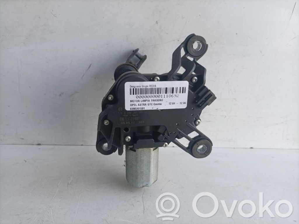 Opel Astra H Motorino del tergicristallo del lunotto posteriore