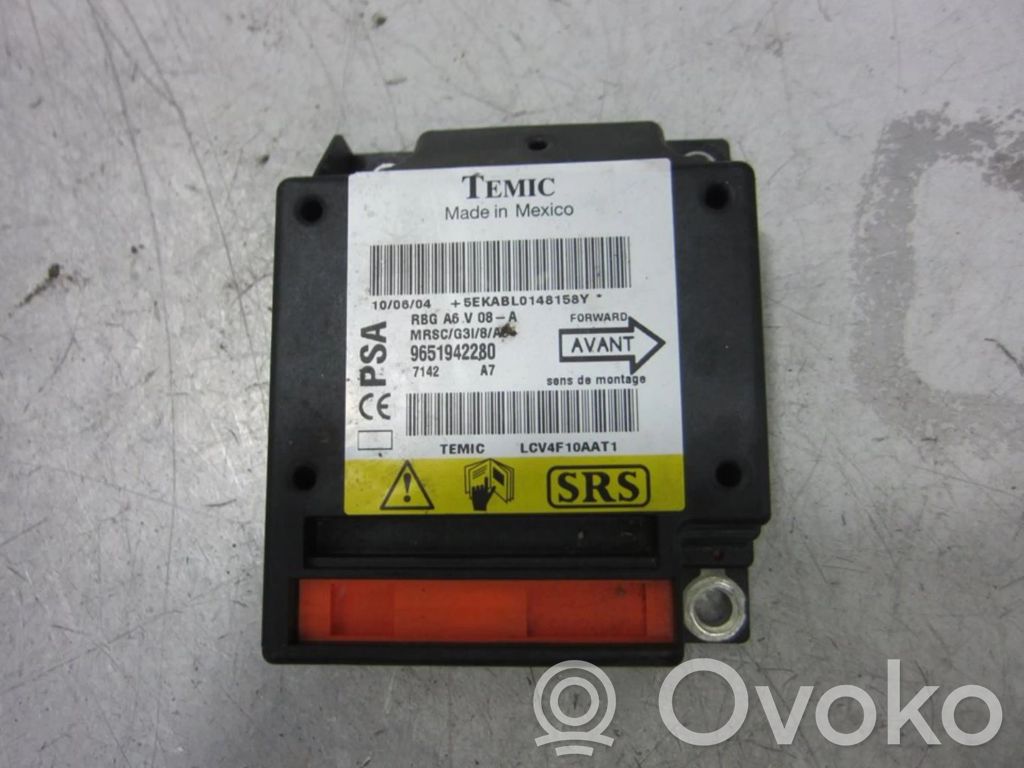 Unidad de control/módulo del Airbag   9651942280