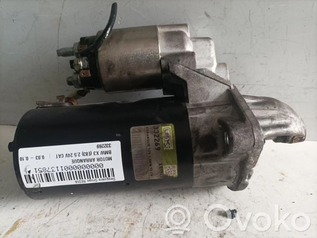 BMW X3 E83 Starter motor 