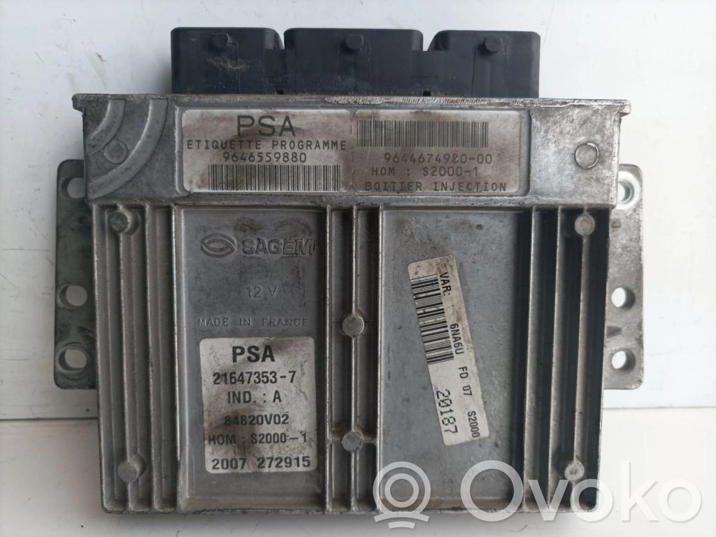 Citroen C4 I Picasso Engine control unit/module ECU 