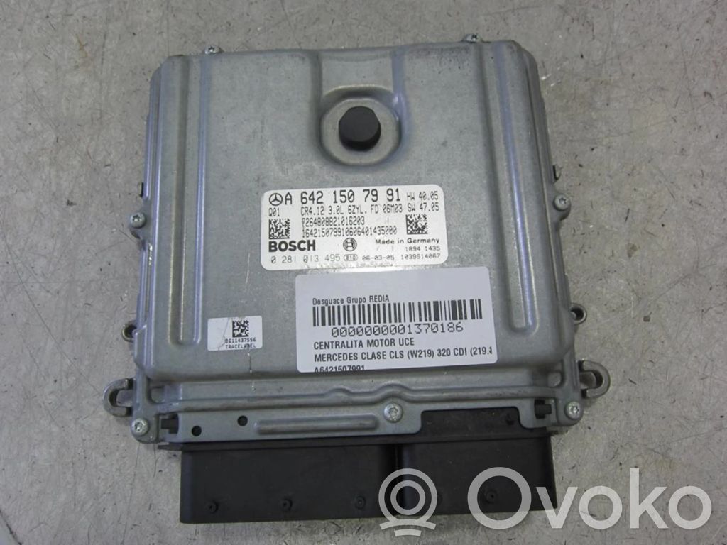 Mercedes-Benz CLS C219 Centralina/modulo motore ECU 