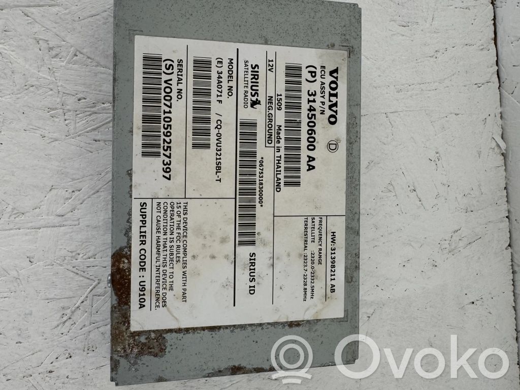 Volvo V60 Other control units/modules 
