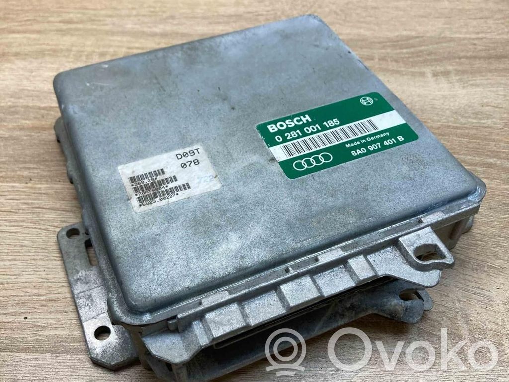 Engine control unit/module ECU   8A0907401B,0281001185,USED