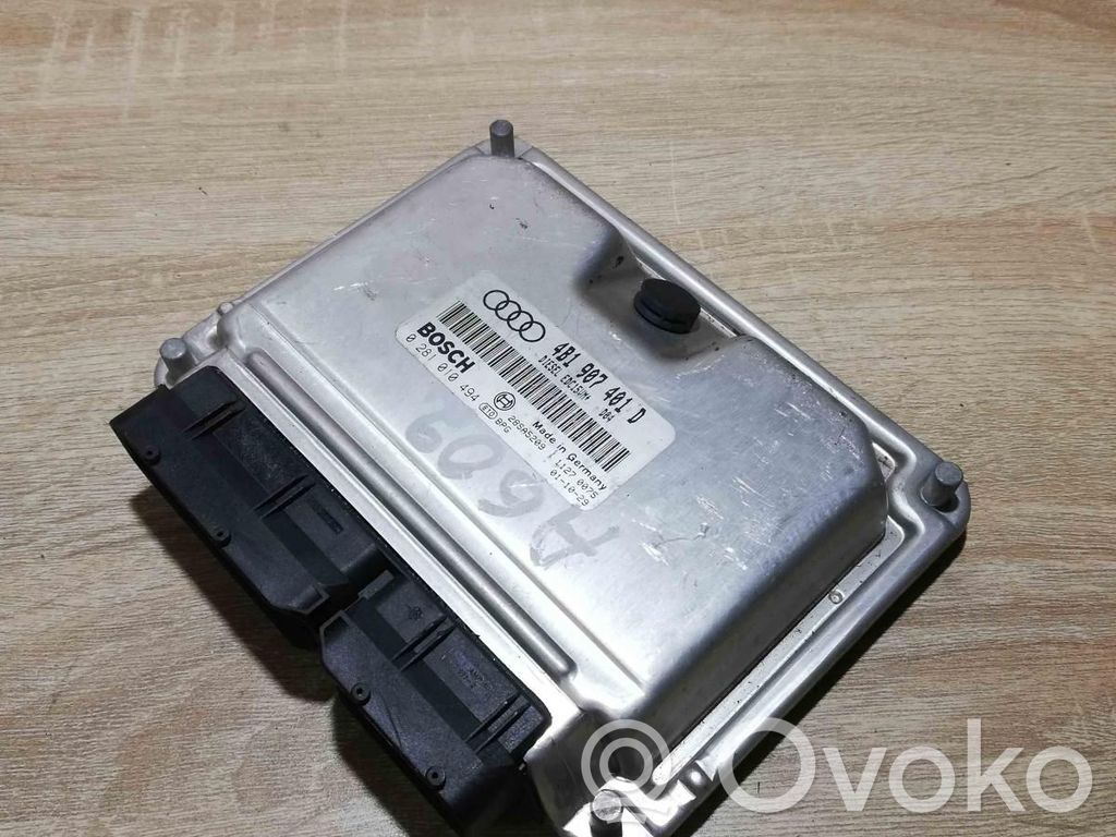 Engine control unit/module ECU   4B1907401D,0281010494