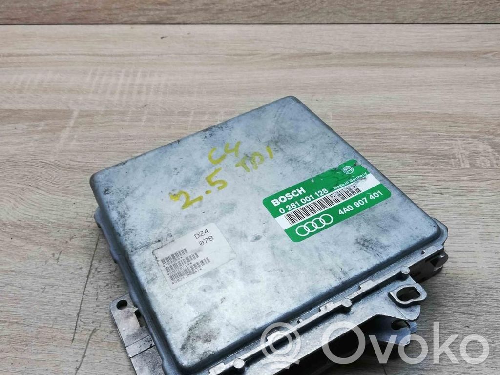 Engine control unit/module ECU   4A0907401,0281001128