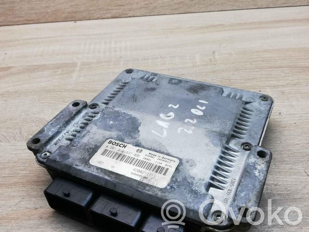 Engine control unit/module ECU   8200211711,0281010637
