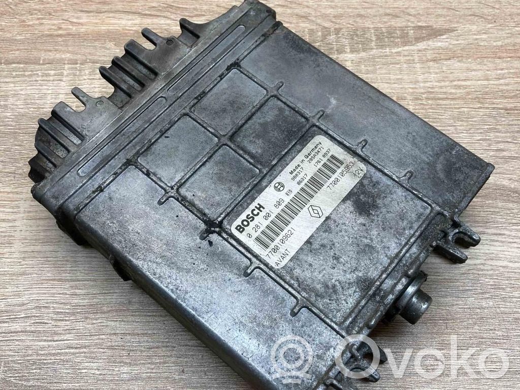 Engine control unit/module ECU   7700109621,0281001809,7700105953