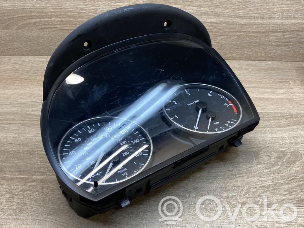 BMW 3 E90 E91 Spidometrs (instrumentu panelī) 