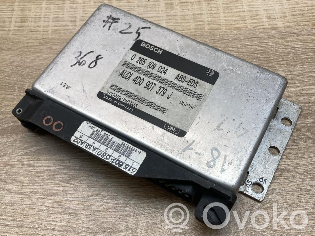 ABS control unit/module   4D0907379J,0265109024