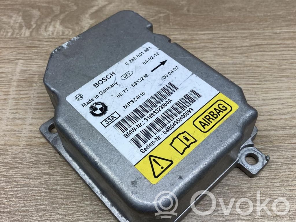 Airbag control unit/module   6933238,0285001681