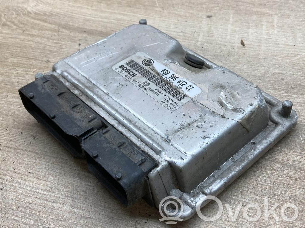 Engine control unit/module ECU   038906012CT,0281010377