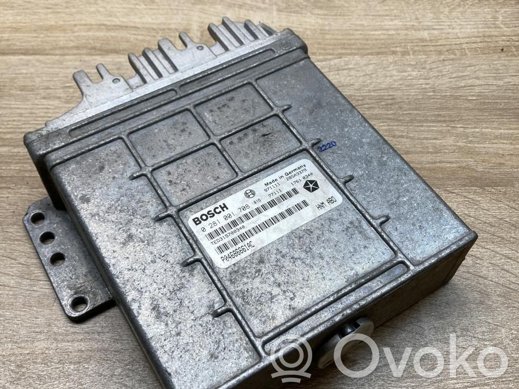 Engine control unit/module ECU   P04686661AC,0281001708