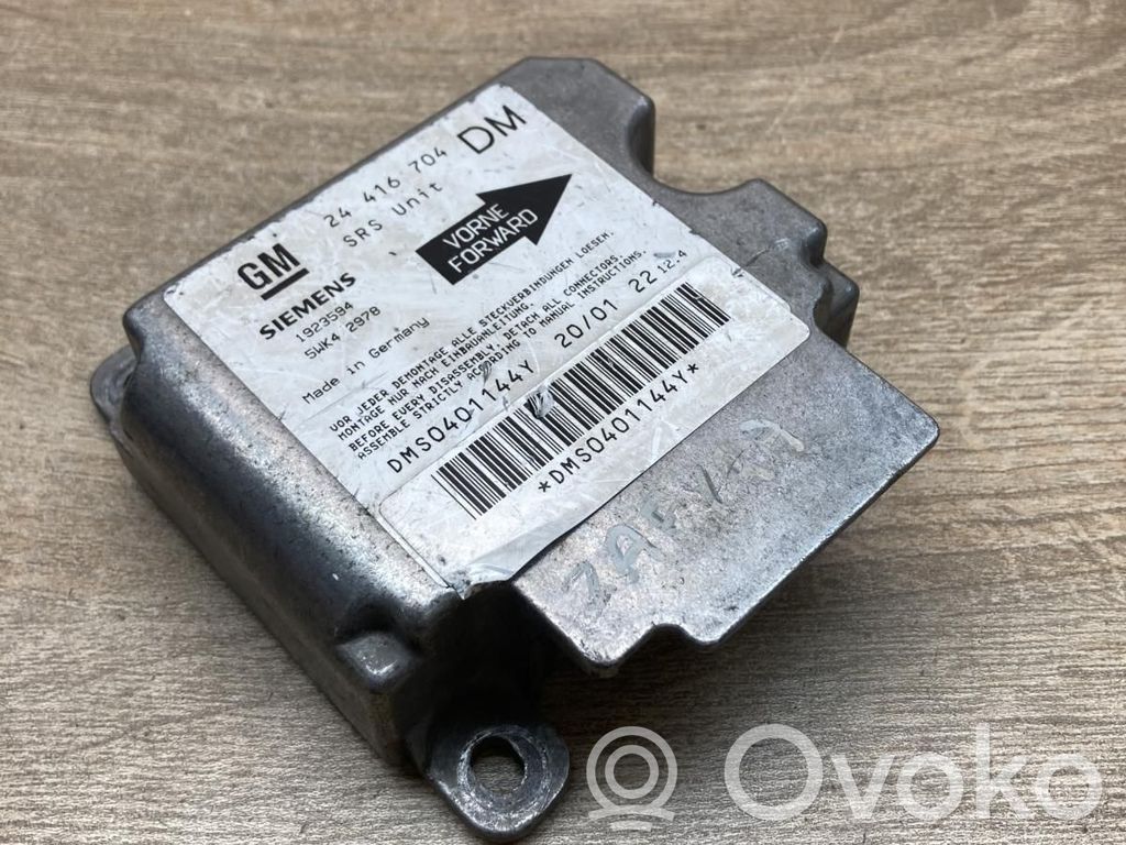 Opel Zafira A Centralina/modulo airbag 