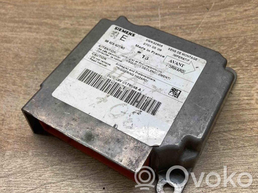 Peugeot 307 Unitate/modul de comandă airbaguri 