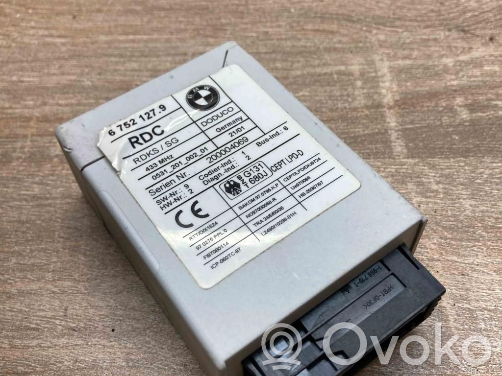 Sterownik / Moduł kontroli ciśnienia w oponach   6752127,443MHZ