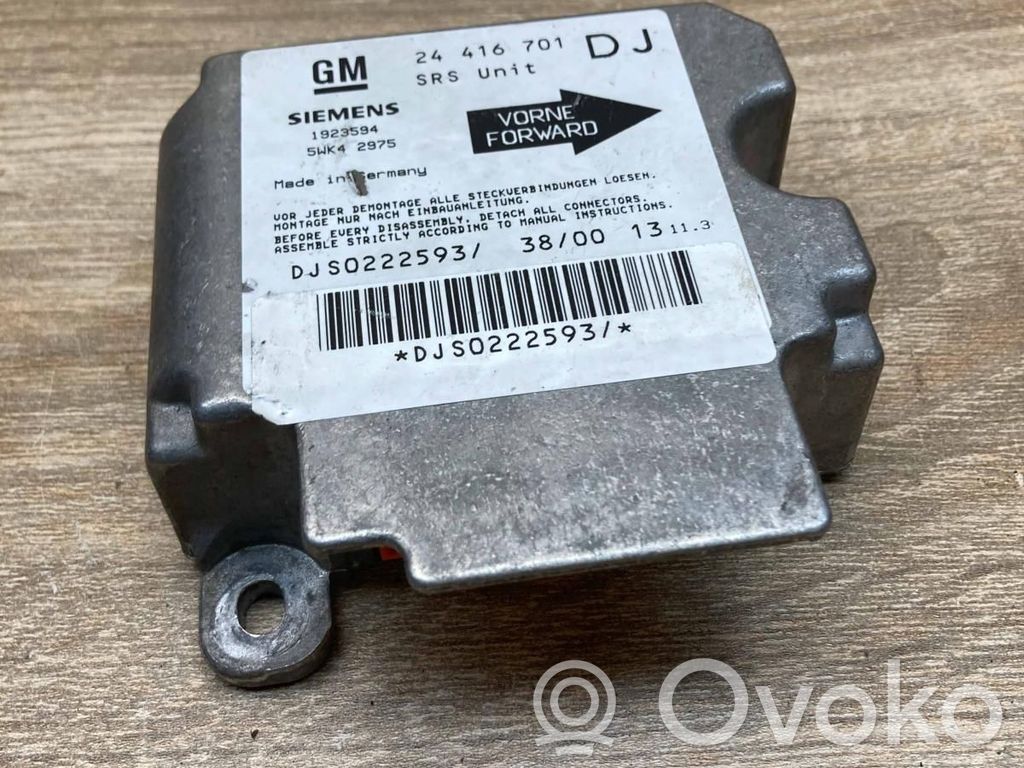 Opel Vectra B Centralina/modulo airbag 