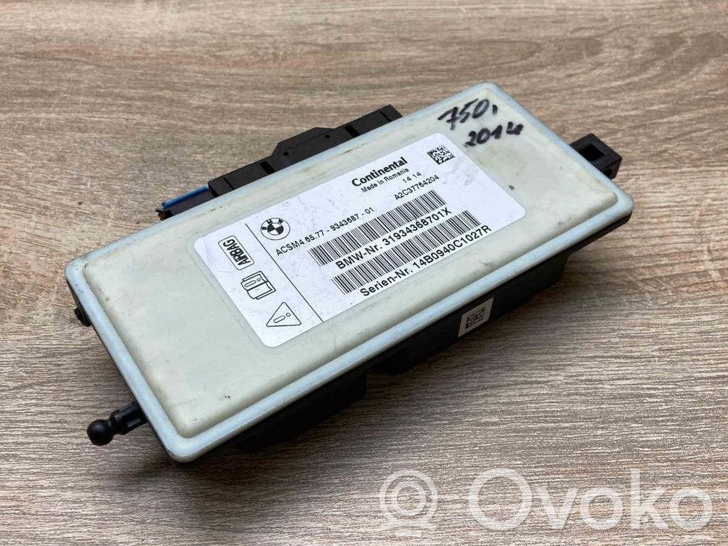 BMW 3 F30 F35 F31 Unitate/modul de comandă airbaguri 