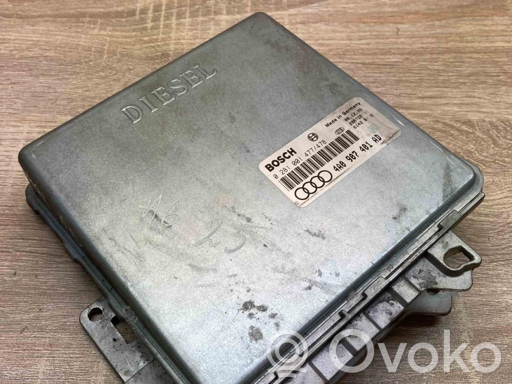 Engine control unit/module ECU   4A0907401AD,0281001477
